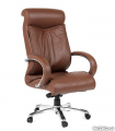Кресло руководителя Chairman 420 кожа/кз, коричневый