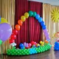 Оформление выпускного в детском саду. Воздушные гелиевые шарики в Красноярске.