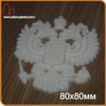 Объемный пластиковый герб России размером 8 х 8 см