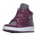 Модель: м 3-1390 виноградный Ботинки кожаные для девочек, дошкольные, школьные "Лель"