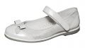 Модель: м 4-1402 серебряные Туфли для девочек нарядные, натуральная кожа "Лель"