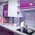 Кухня фиолетовая глянец