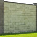 Забор бетонный блочный