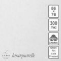 Бумага для акварели "Lanaquarelle", 300 г/м², 56х76 см, 5 л, хлопок 100%, LANA среднее зерно