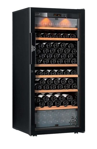 Винный шкаф Eurocave E-Pure-M цвет черный, стеклянная дверь Full glass, стандартная комплектация
