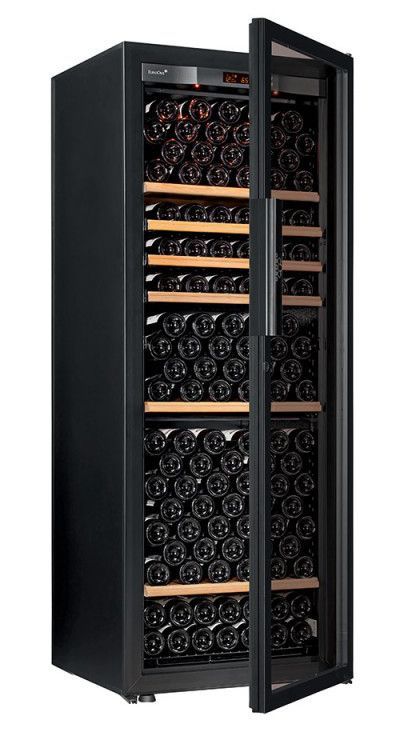 Винный шкаф Eurocave V-Pure-L цвет черный, стеклянная дверь Full glass, стандартная комплектация