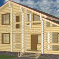 Проект деревянного дома для большой семьи Д3-3
