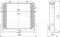 Радиатор К-744Р, К-744Р1 (Б744Р1К.1301.2000-01с дв. ЯМЗ 238 НД-5, НД-6, НД-7)
