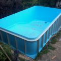 Прямоугольный бассейн из пластика 3 * 2 * 1,5, полипропиленовый бассейн