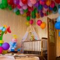 Украшение комнаты воздушными шарами 50 штук