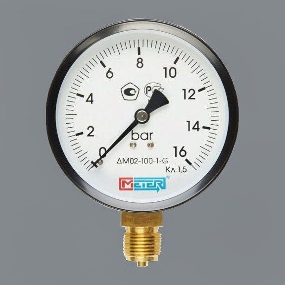 Манометр ДМ02-100-1-G-0...16 бар-1,5 Метер аналог
