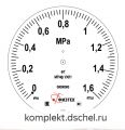 Манометр МТИф 0-1,6 МПа кт.0,6 d.160 IP54 M20*1,5 РШ УХЛ1 Без корр. точный Физтех