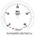 Манометр ДМ2005ф исп V 0-40 МПа кт.1,5 d.160 IP40 M20*1,5 РШ поверка Тип ФТ