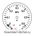 Манометры 0-0,6 МПа - в мегапаскалях