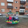 На этой недели установили детскую площадку в Зерноградском районе Ростовской области