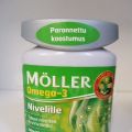 Рыбий жир для суставов Moller Omega-3 Nivelille 76 капсул