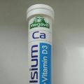 Водорастворимые витамины с кальцием и D3 Megavit Kalsium+Vitamin D3.20 шт