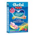 Каша Bebi (Беби) Premium 3 злака малина с мелиссой и пребиотикамис 6 мес, 200 г