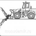Excavator mounting on front loader