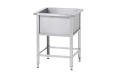 Ванна моечная односекционная нержавеющая для столовой, кафе, ресторана общепита. 530*530