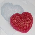 Пластиковая форма "сердце из роз"