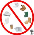 Бумажные отходы, не поддающиеся переработке
