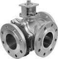 Шаровые краны 3-ходовые BV3L / BV3L, фланец из наличия и под заказ