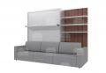 СМАРТ 1 Кровать с диваном + Полка (КД1600+ППД)
