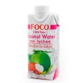 Кокосовая вода с соком личи "FOCO" Tetra Pak, 330 мл