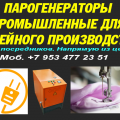 Парогенераторы промышленные для швейного производства