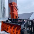 Фрезерно-роторный автономный снегоочиститель на фронтальный погрузчик