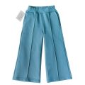 Брюки палаццо для девочки футер 3-х нитка бирюзовые