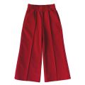 Брюки палаццо для девочки футер 3-х нитка красные