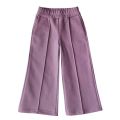 Брюки палаццо для девочки футер 3-х нитка сиреневые