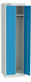 Шкаф для одежды двухсекционный металлический для раздевалки. 530*500*1850мм. Металлическая мебель