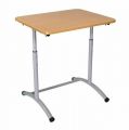 Стол ученический одноместный регулируемый на круглой трубе для школы. Мебель школьная ученическая