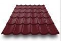 Металлочерепица Монтеррей Красное вино ПЭ 0,45 мм.