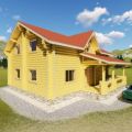 Проект дома из лафета Павловск 134 м²