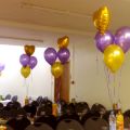 Украшение свадебного зала воздушными шарами